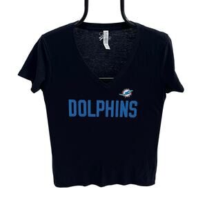 NFL GIII 4Her Women’s LG Miami Dolphins V-neck Graphic T-shirt